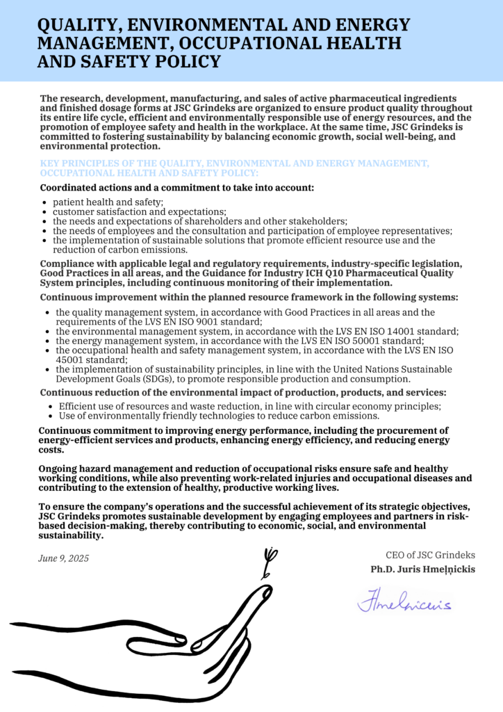 Quality and safety 1 KVALITATES VIDES UN ENERGOPARVALDIBAS ARODVESELIBAS UN DROSIBAS POLITIKA 1